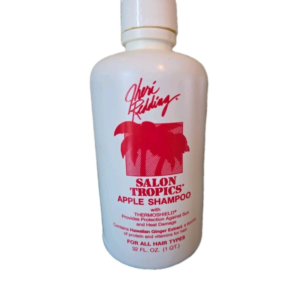 RARE vintage 1980s JHERI REDDING Salon Tropics shampoo bottle HIGH END SALON old